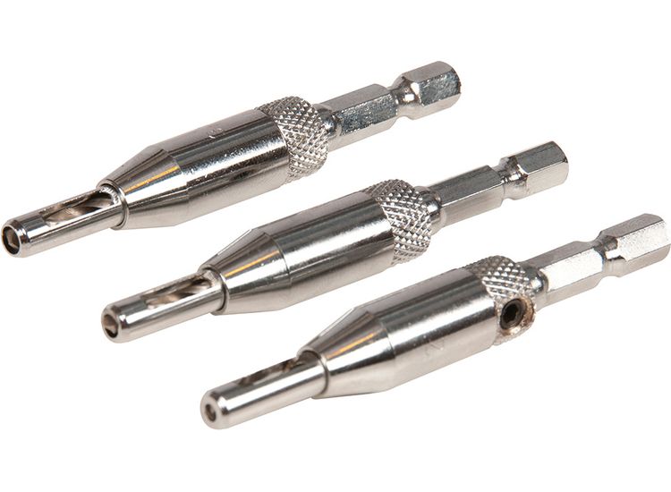 Silverline Hinge Drill Bit Set 3pce 2, 2.8 &amp; 3.6mm