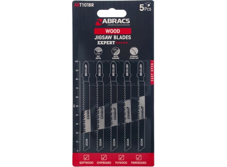 Abracs Jigsaw Blade For Wood Fine Clean Cut