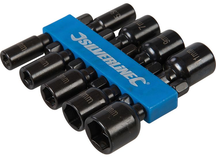 Silverline Magnetic Nut Driver Set 9pce