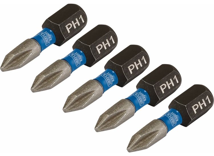 Draper 04934 Ph1X25Mm Impact Screwdriver Bit 5Pk