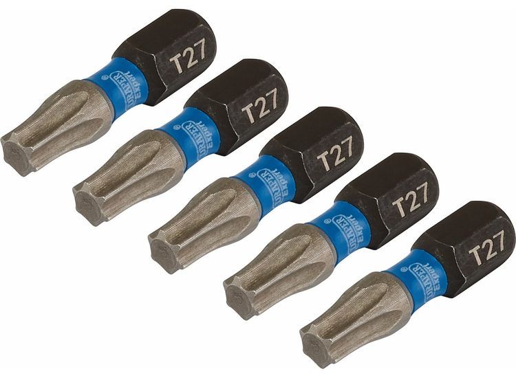 Draper 05495 T27X25Mm Impact Screwdriver Bit 5Pk