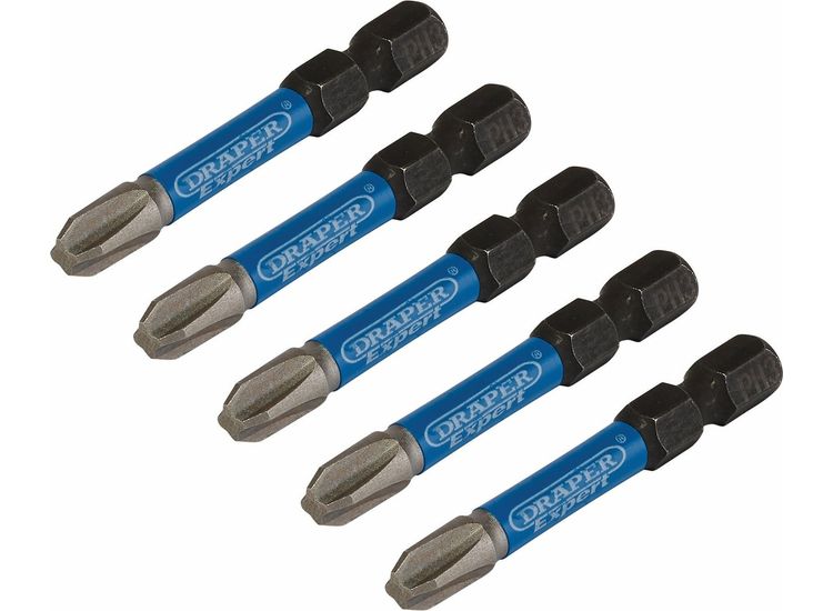 Draper 05645 Ph3X50Mm Impact Screwdriver Bit 5Pk