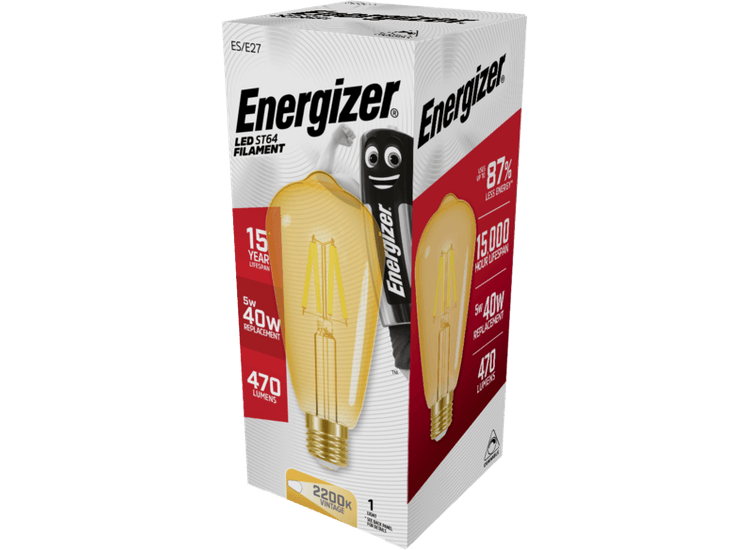 Energizer S15026 Filament LED ST64 E27 Dimmable
