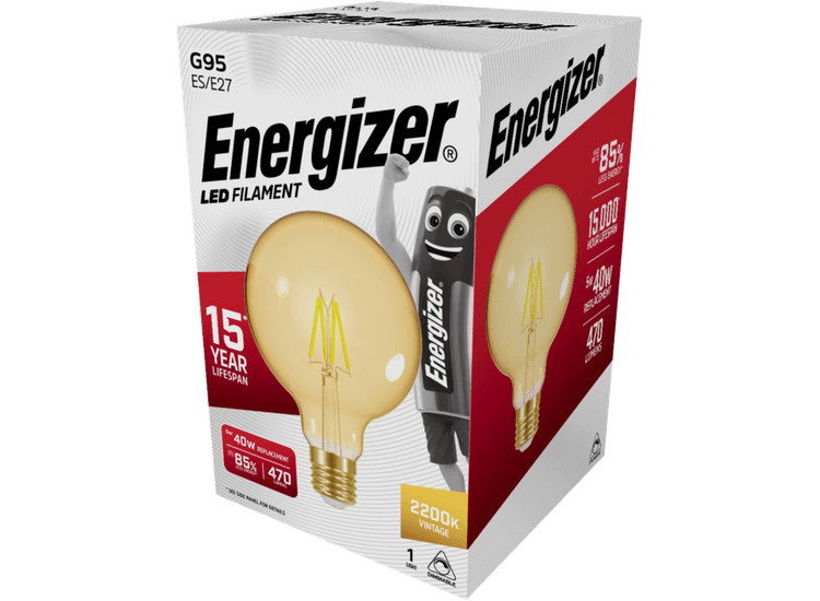 Energizer S15028 Filament LED G95 E27 Dimmable