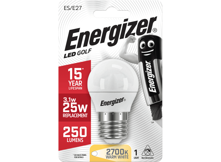 Energizer S8693 E27 Warm White Blister Pack Golf