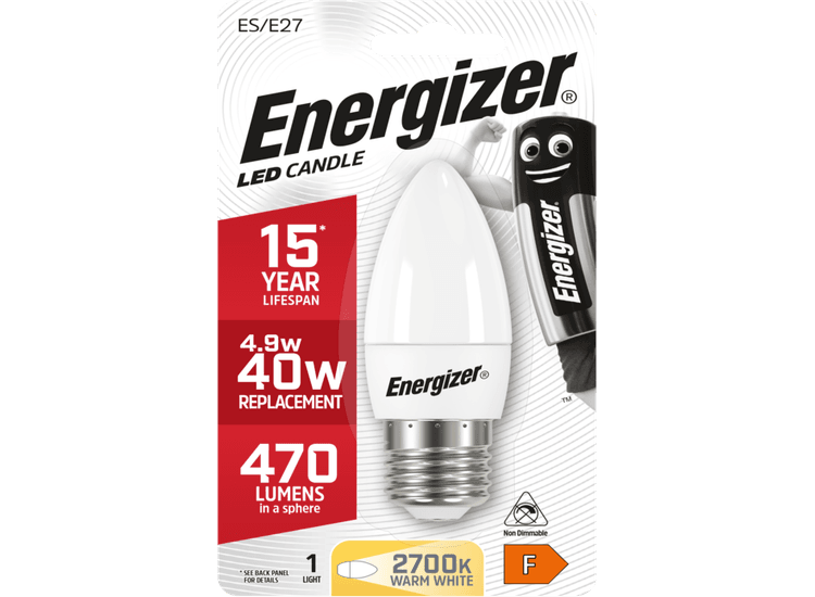 Energizer S8881 E27 Warm White Blister Pack Candle
