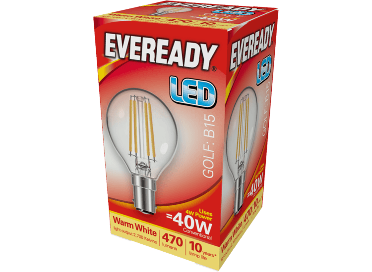 Eveready S15480 LED Filament Golf 470LM B15 SBC