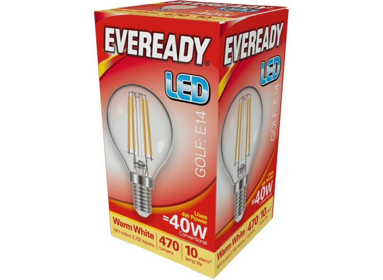Eveready S15482 LED Filament Golf 470LM E14 SES