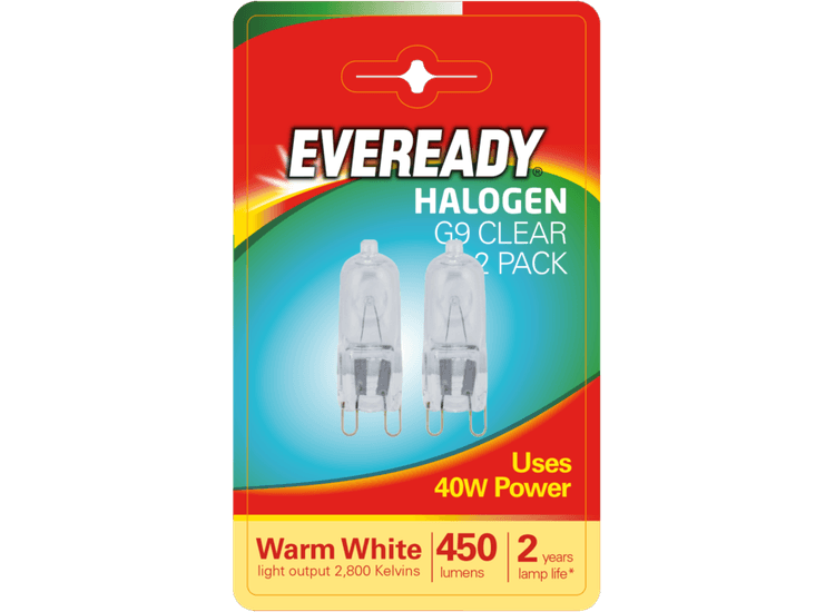 Eveready S819 G9 Capsule Clear BL2 40W