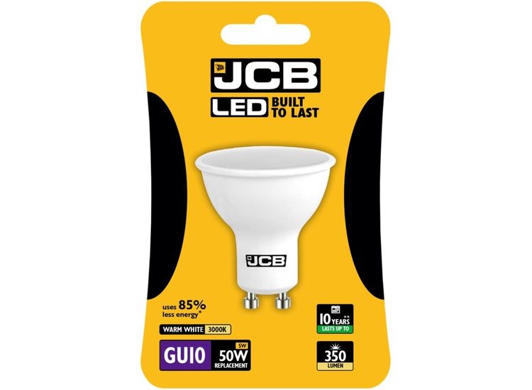 JCB LED GU10 5w Bulb Blister Packed