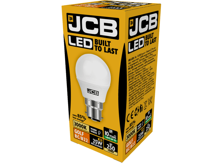 JCB LED Golf 250lm Opal 3w
