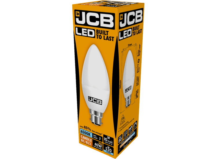 JCB LED Candle 470lm Opal 6w