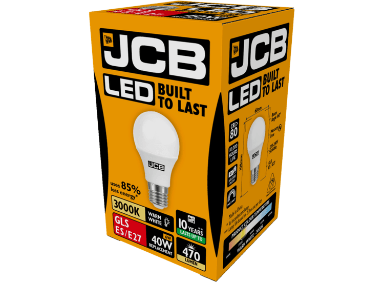 JCB LED A60 470lm Opal 6w