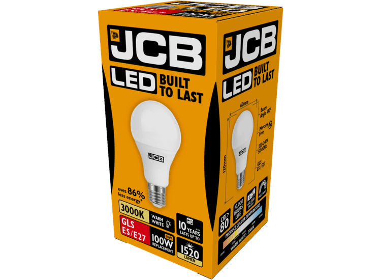 JCB LED A60 1520lm Opal 15w