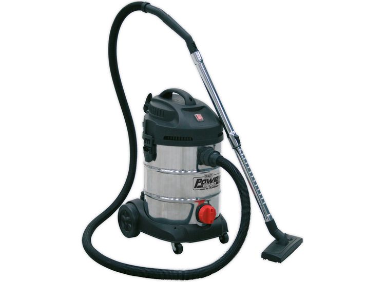 Sealey PC300SD Vacuum Cleaner Industrial 30ltr 1400W/230V Stainless Drum