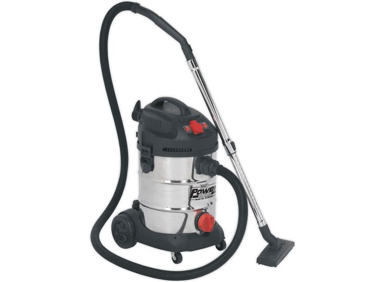 Sealey PC300SDAUTO Vacuum Cleaner Industrial 30ltr 1400W/230V Stainless Drum Auto Start