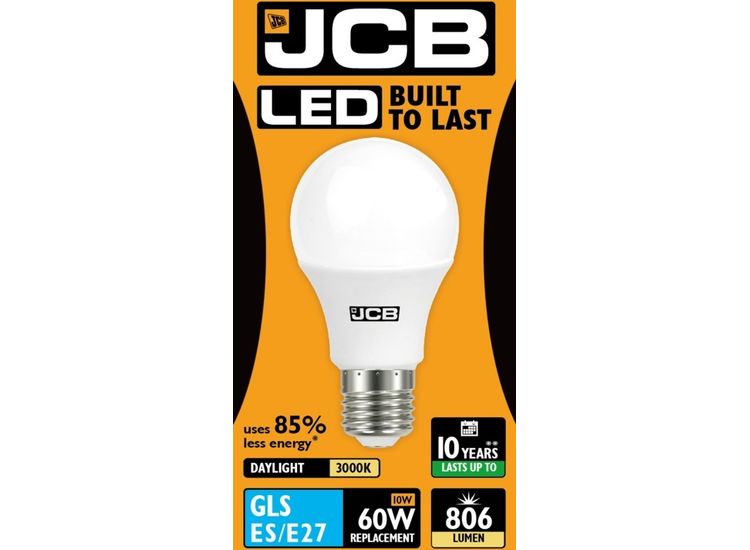 JCB LED Bulb A60 806lm Opal 10w