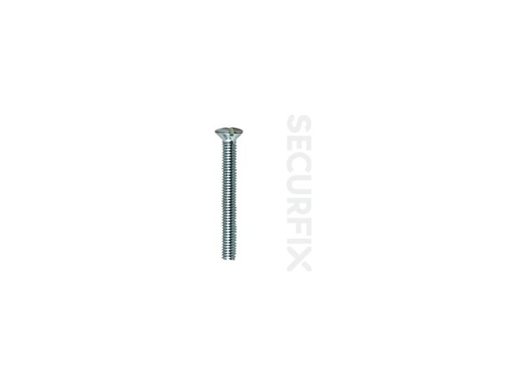 Securfix Trade Pack T10660 Switch Plate Screw M3.5X30 Zinc Plated
