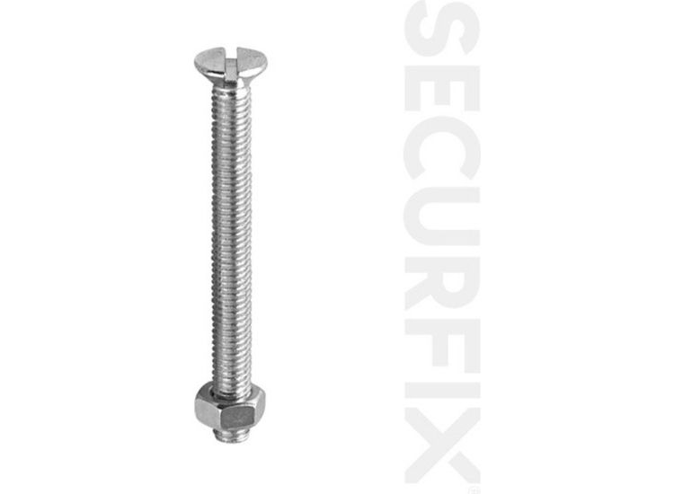 Securfix Trade Pack T10806 Csk Machine Screw Zinc Plated M4X40mm