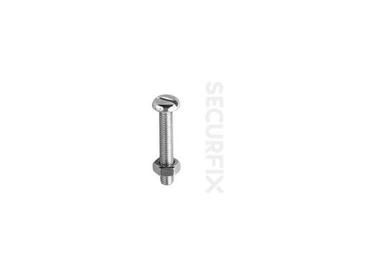 Securfix Trade Pack T10822 Pan Head Mach.Screw Zinc Plated M5X25