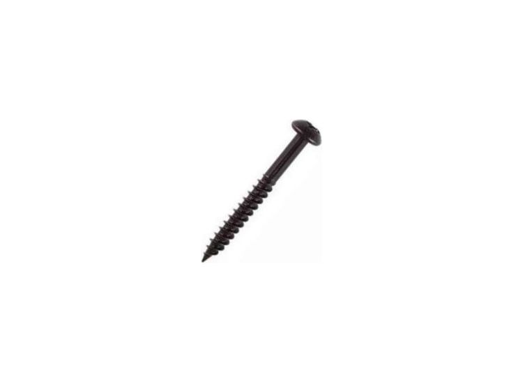 Securit Round Head Blk Screws, Pack of 10