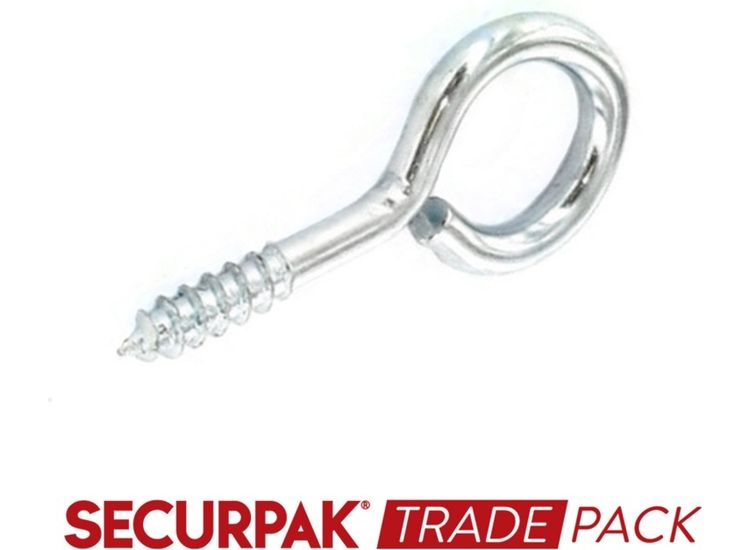 Securpak Trade Pack T10099 Screw Eye Zinc Plated 65mmx14
