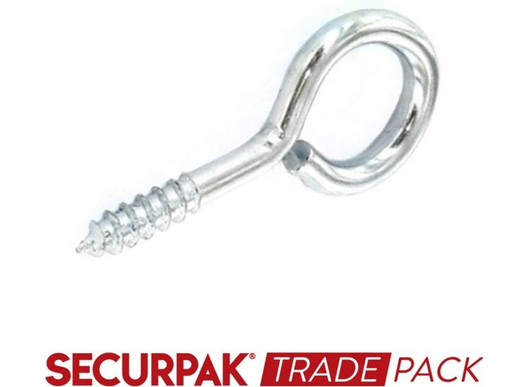 Securpak Trade Pack T10102 Screw Eye Zinc Plated 40mmx8