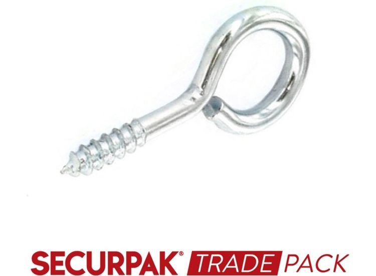 Securpak Trade Pack T10106 Screw Eye Zinc Plated 20mmx2