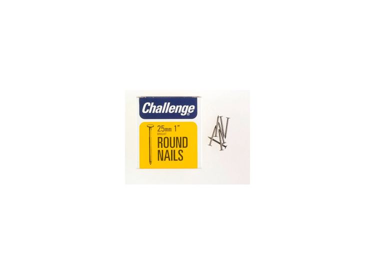 Challenge Round Wire Nails - Bright Steel (Box Pack)