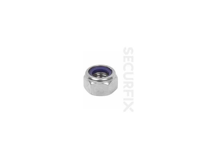 Securfix Trade Pack T10464 Nylon Locking Nut Zinc Plated M10