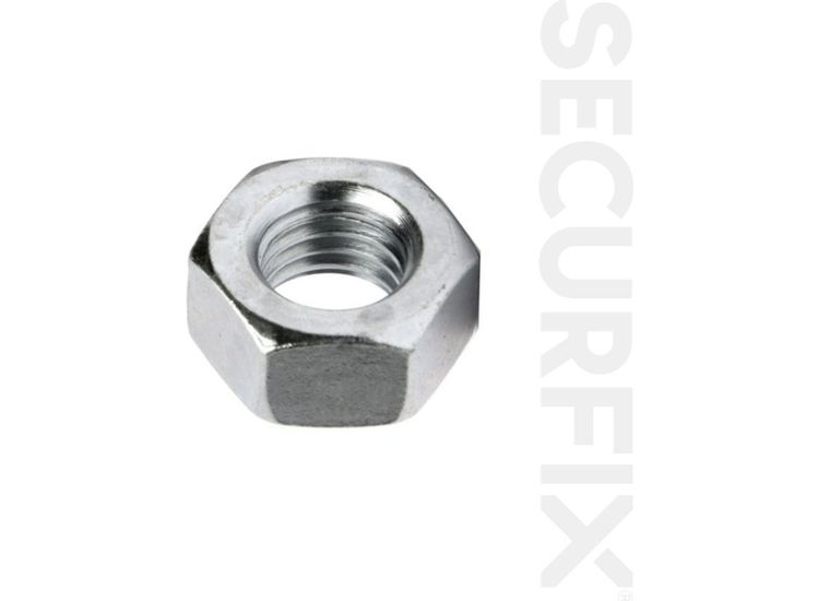 Securfix Trade Pack T10478 Hexagon Nuts Zinc Plated M8