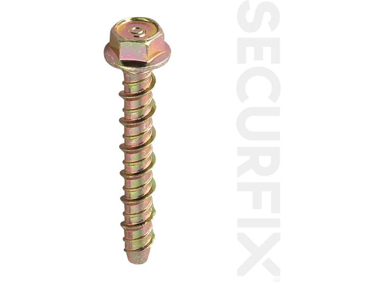 Securfix Trade Pack T11023 Concrete Bolt Zinc Plated M8X60mm