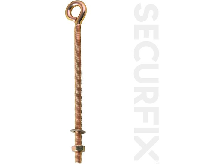 Securfix Trade Pack T11138 Eye Bolt Zinc Plated M8X150mm