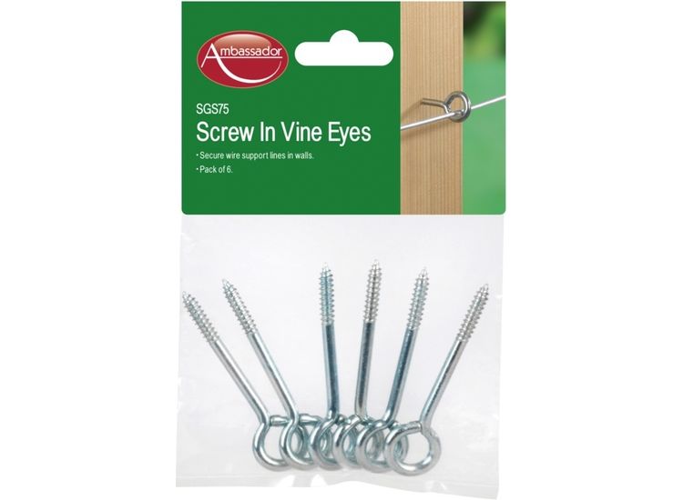 Ambassador SGS75 Screw In Vine Eyes