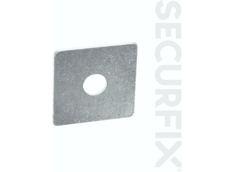 Securfix Trade Pack T10500 Square Washer Zinc Plated 50X50mm