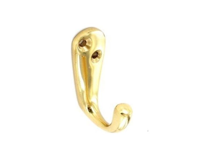 Securit S2566 Brass Robe Hooks (2)
