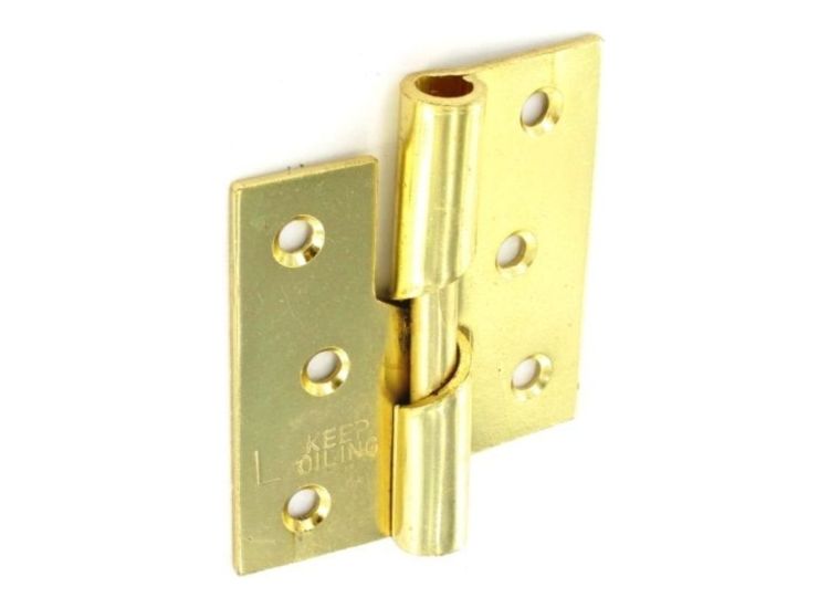Securit S4331 Rising Butt Hinges LH Brass Plated (Pair)