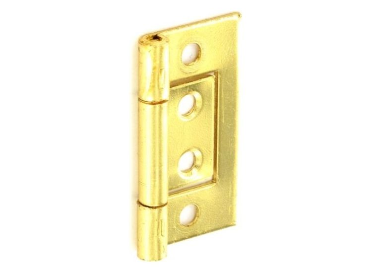 Securit Flush Hinges Brass Plated (Pair)
