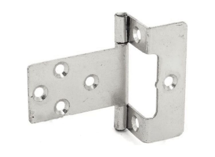 Securit S4410 Flush Hinges 5/8" Cranked Zinc Plated (Pair)