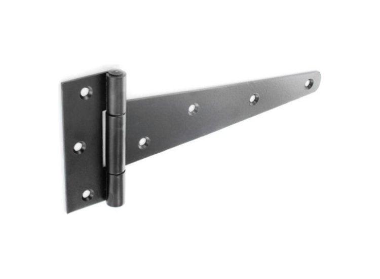 Securit Heavy Black Tee Hinges (Pair)