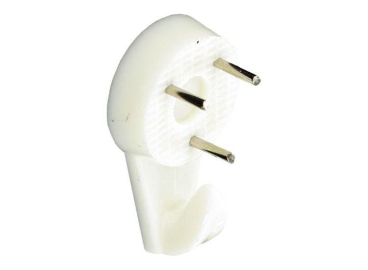 Securit S6208 Hard Wall Picture Hooks White (3)