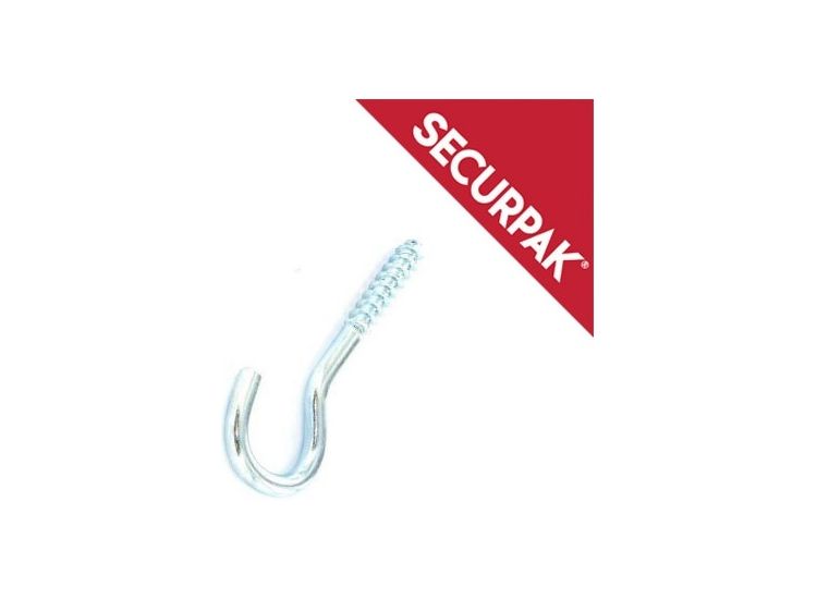 Securpak SP10094 Zinc Plated Screw Hook