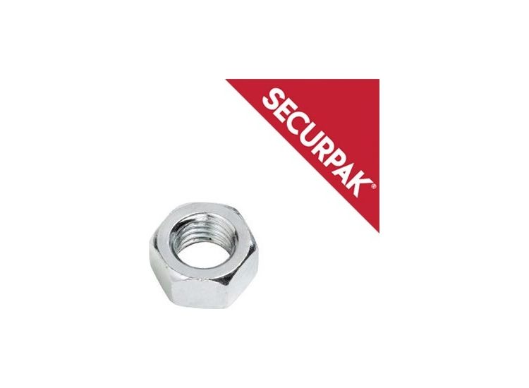 Securpak SP10479 Zinc Plated Hexagon Nuts