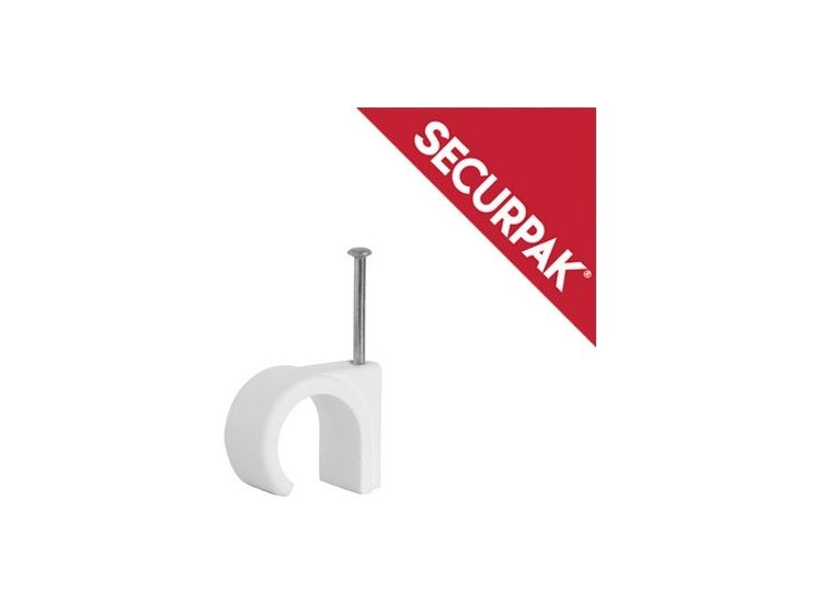 Securpak SP10639 Round Cable Clips Pack 15
