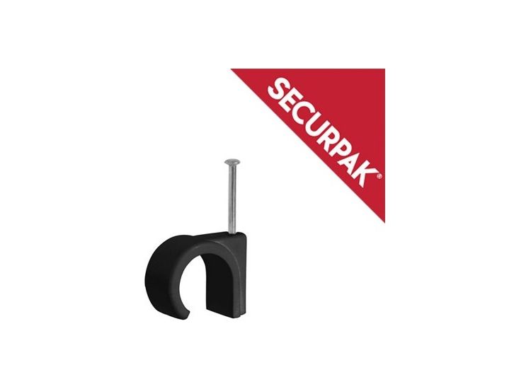 Securpak SP10643 Round Cable Clips Pack 20