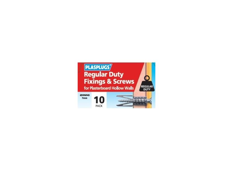 Plasplugs HWRS010 Regular Duty Fixings &amp; Screws