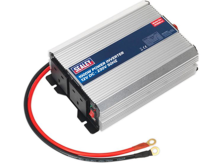 Sealey PI1000 Power Inverter 1000W 12V DC - 230V 50Hz
