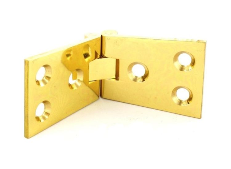 Securit S4285 Brass Counterflap Hinges (Pair)