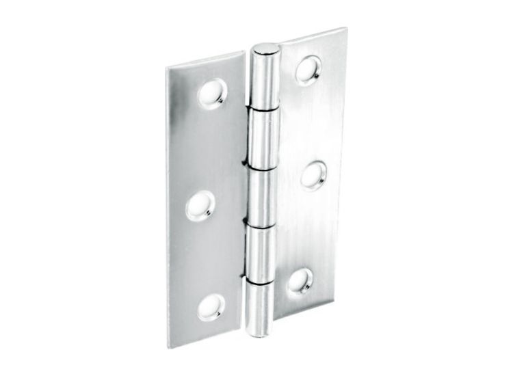Securit Steel Butt Hinges Polished Chrome Plated (Pair)