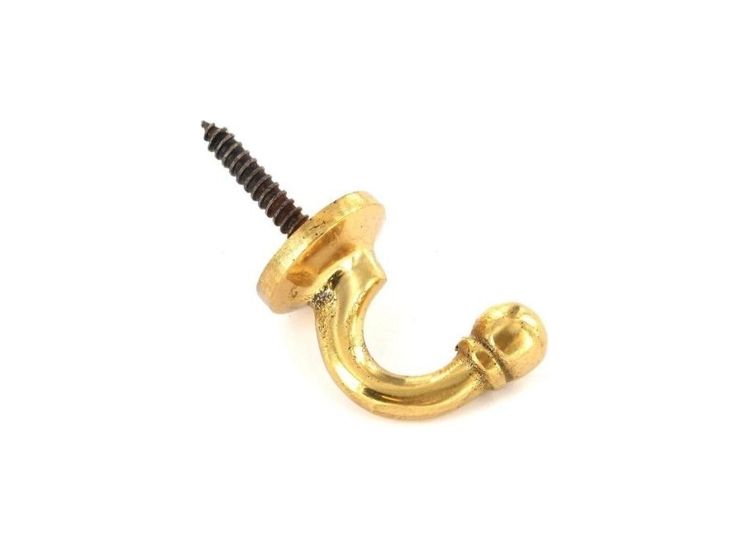 Securit Brass Tieback Hooks Ball End (2)